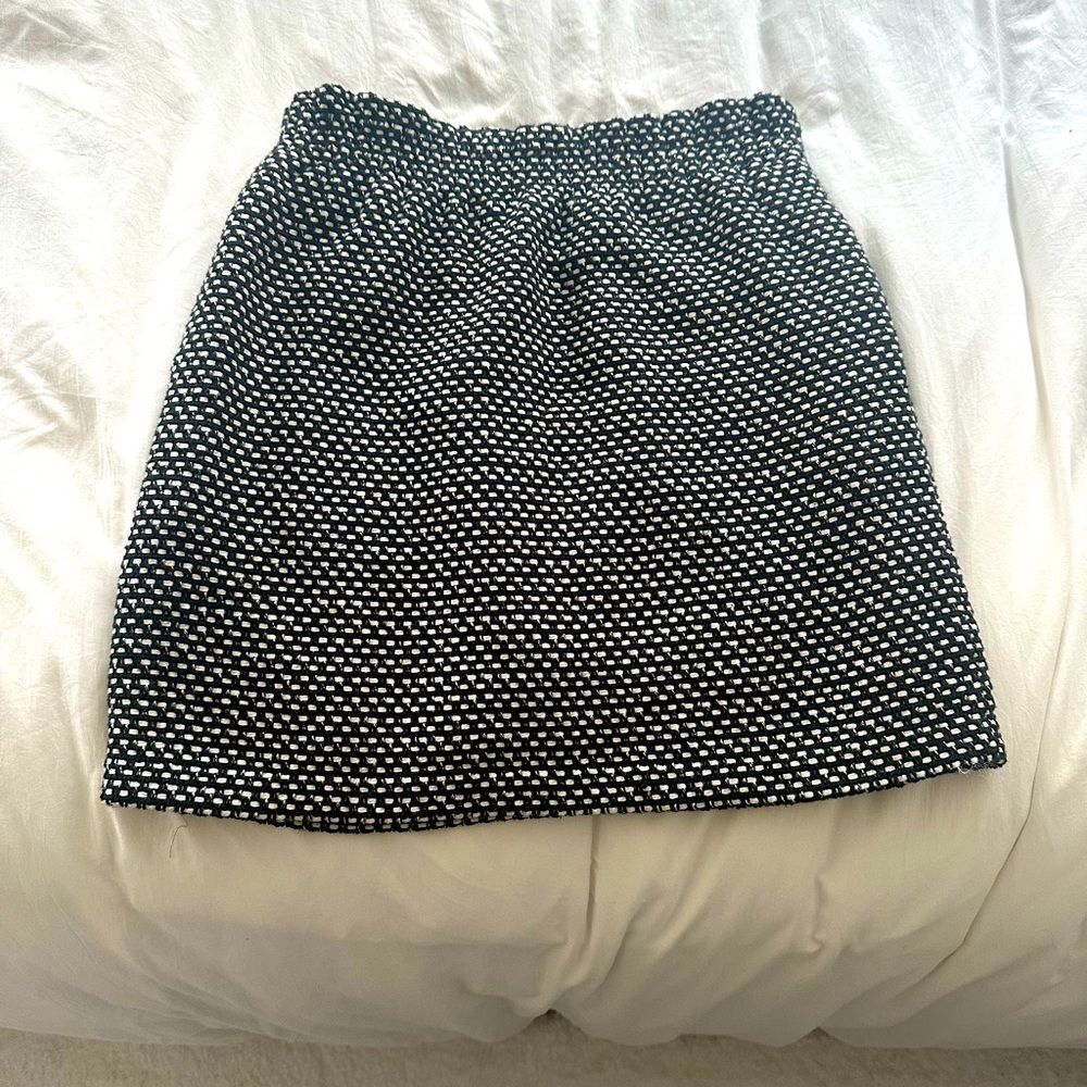 High waisted JCrew tweed mini skirt